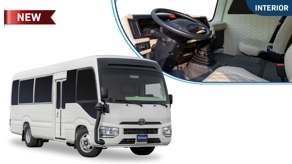 (LHD) TOYOTA TOYOTA COASTER ARMOURED MY2025 – WHITE