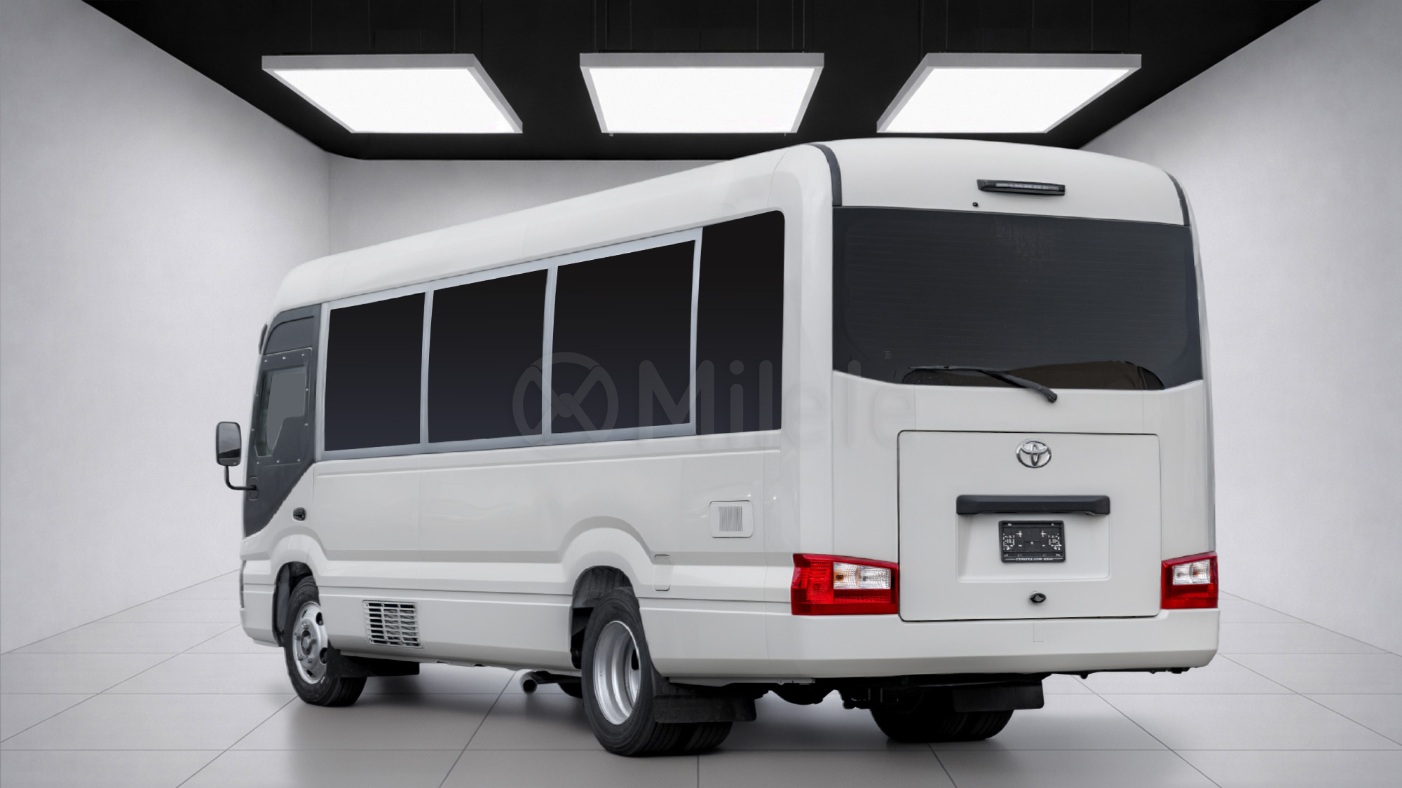 
(LHD) TOYOTA TOYOTA COASTER ARMOURED MY2025 – WHITE full									