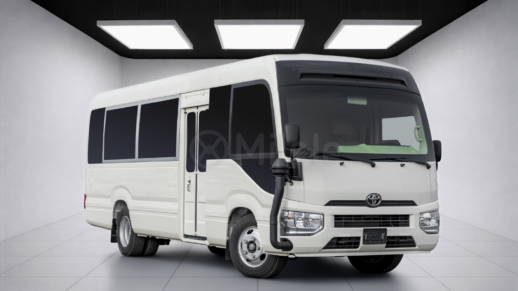 
(LHD) TOYOTA TOYOTA COASTER ARMOURED MY2025 – WHITE full									