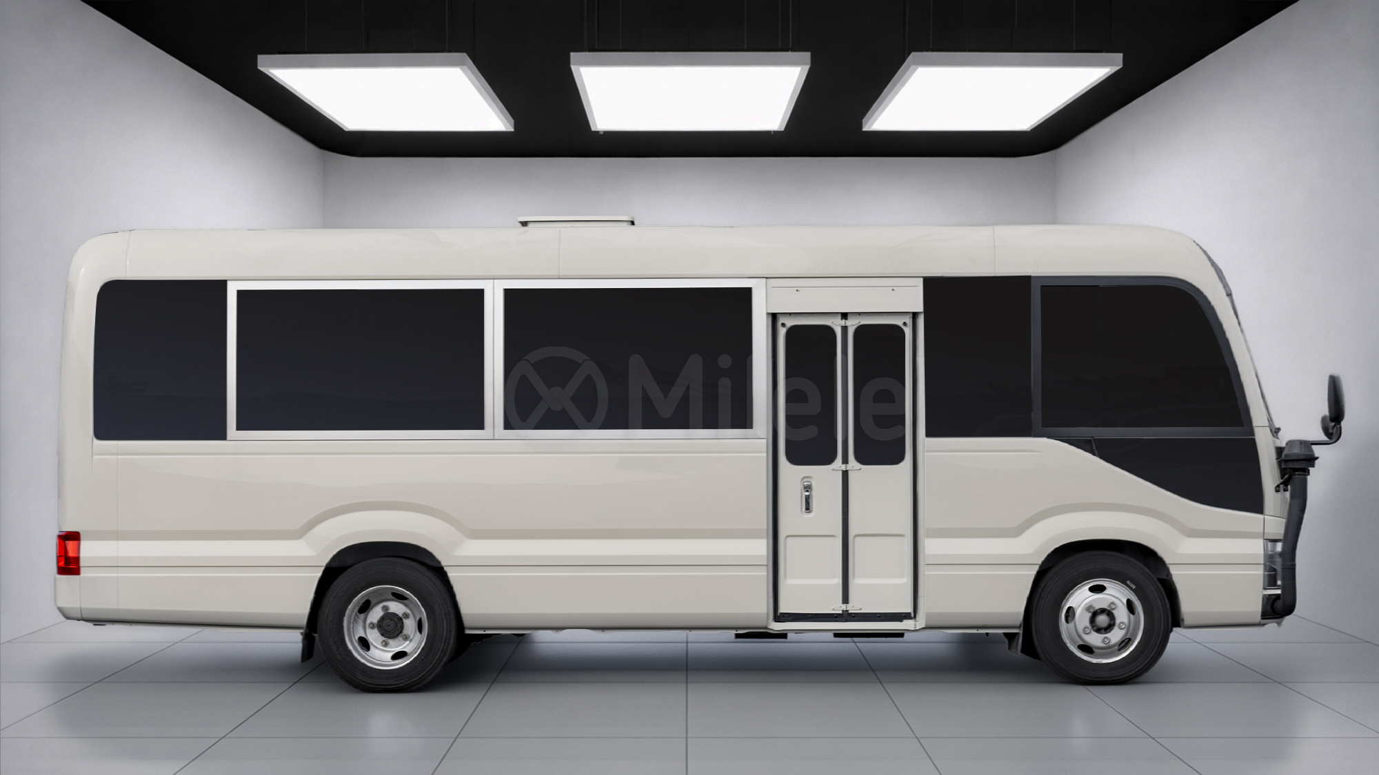 
(LHD) TOYOTA TOYOTA COASTER ARMOURED MY2025 – WHITE full									