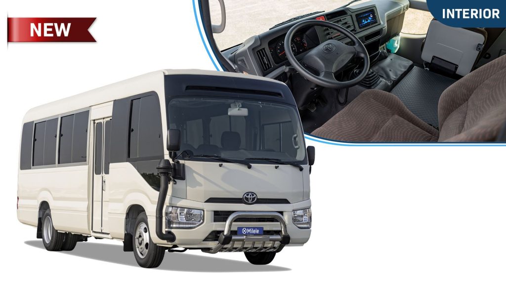 (LHD) TOYOTA COASTER 4.2D MT RWD 30 SEATER MY2025 – WHITE