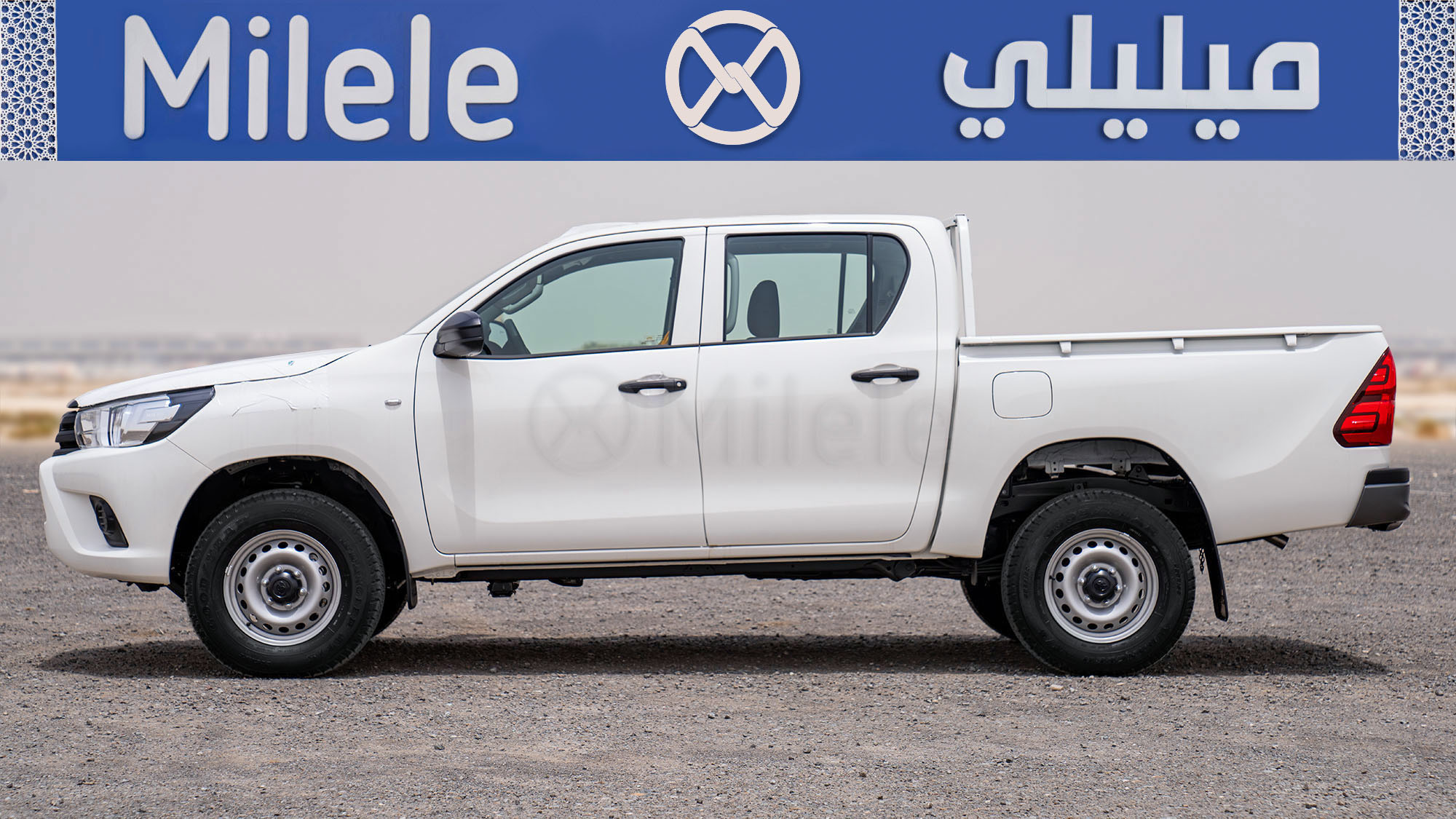 
(LHD) TOYOTA HILUX DC 2.4D MT 4X4 P.WINDOW MY2026 – SUPER WHITE full									