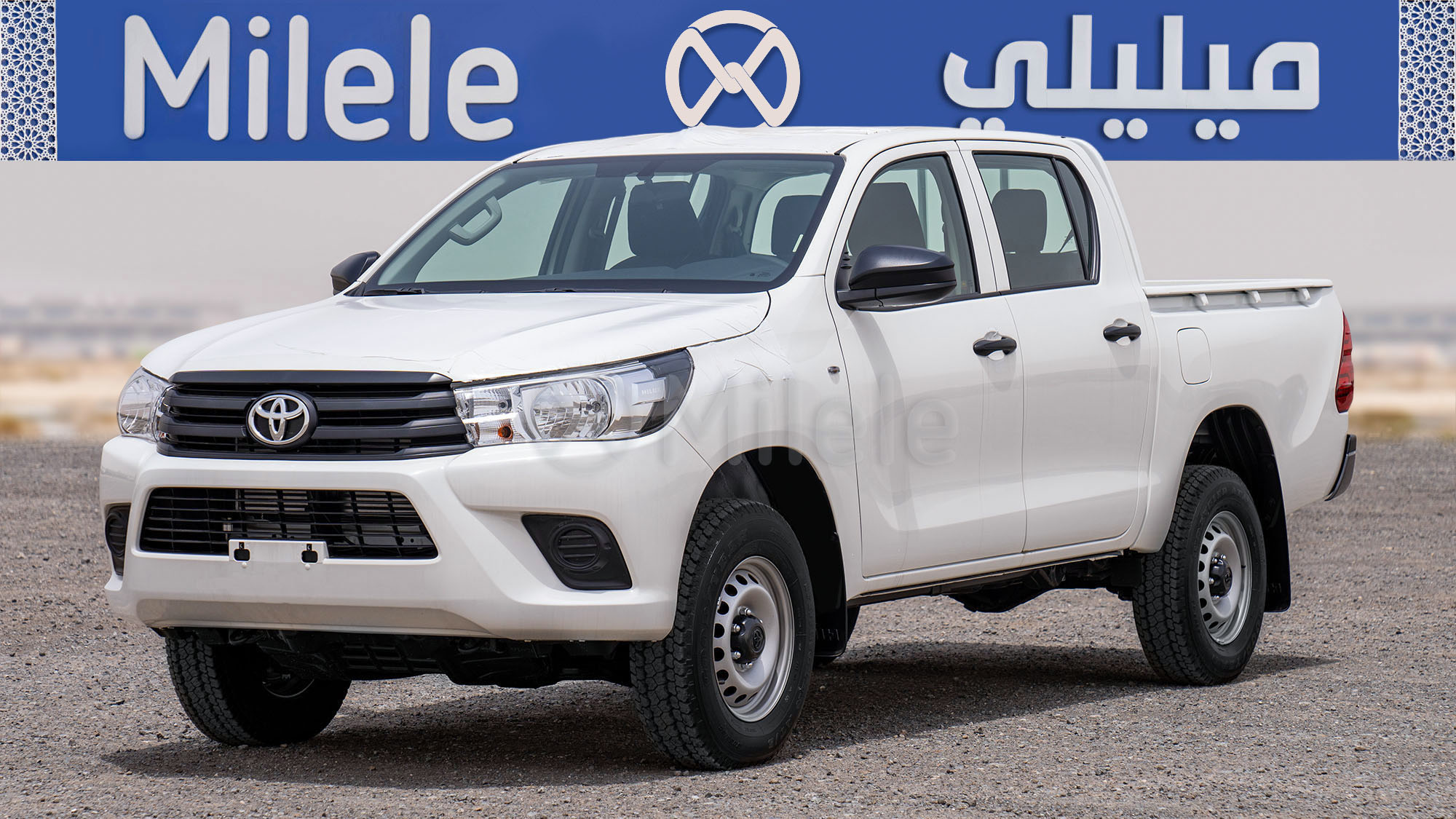 
(LHD) TOYOTA HILUX DC 2.4D MT 4X4 P.WINDOW MY2026 – SUPER WHITE full									