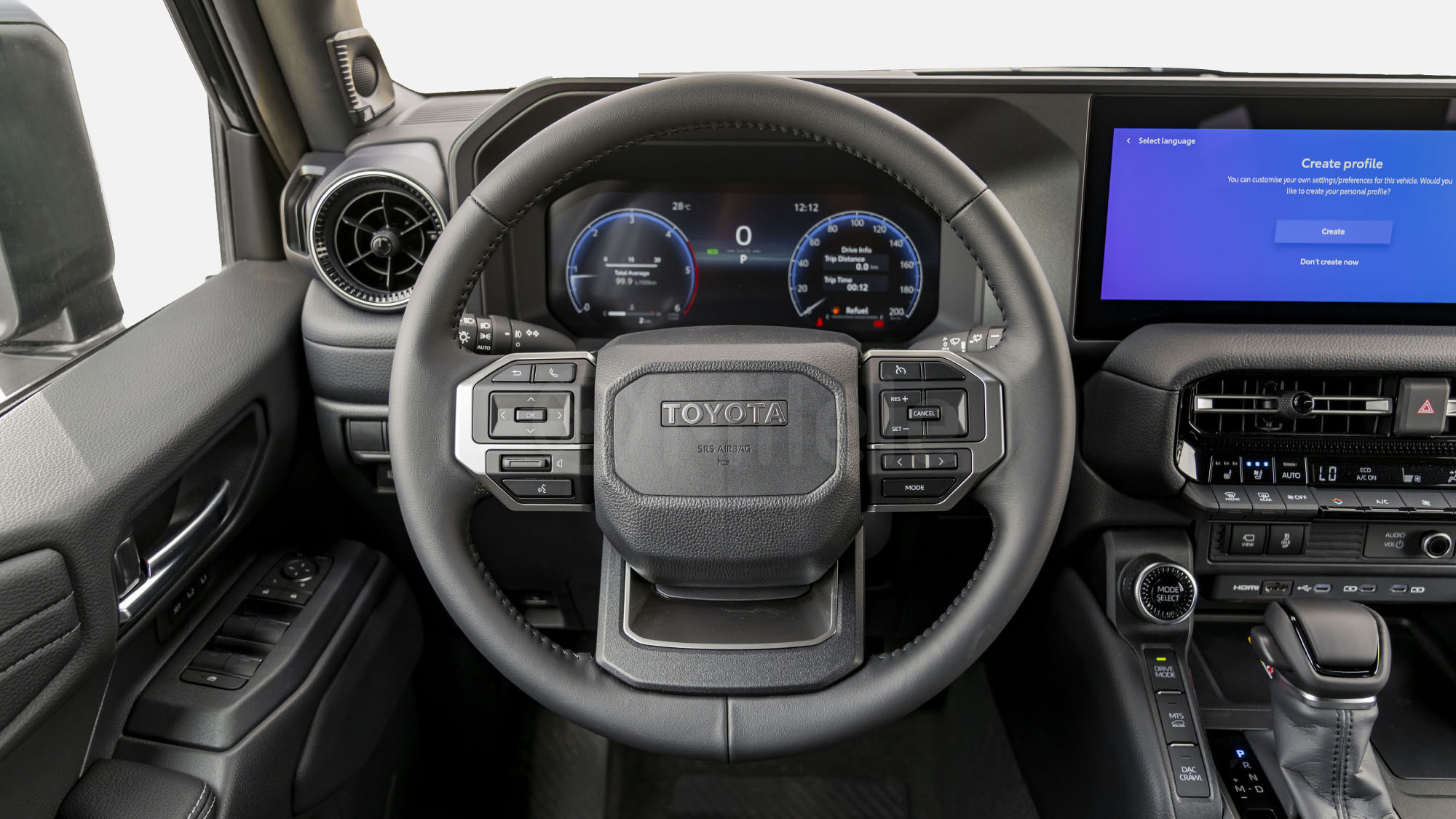 
(LHD) TOYOTA PRADO 250 VX PREMIUM 2.8D AT MY2026 – ATTITUDE BLACK full									