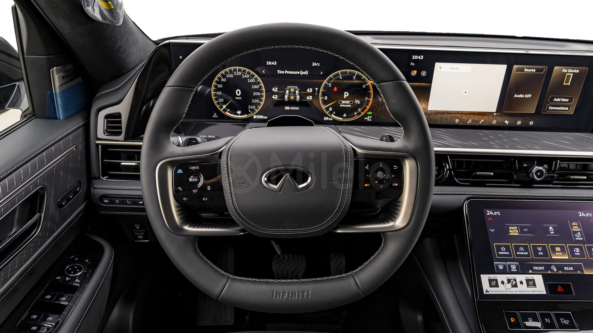 
(LHD) INFINITI QX80 AUTOGRAPH 3.5P AT 4X4 P.WINDOW MY2026 – BLACK full									
