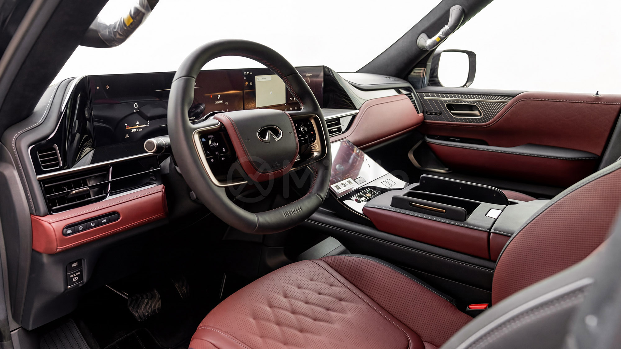 
(LHD) INFINITI QX80 AUTOGRAPH 3.5P AT 4X4 P.WINDOW MY2026 – BLACK RED full									