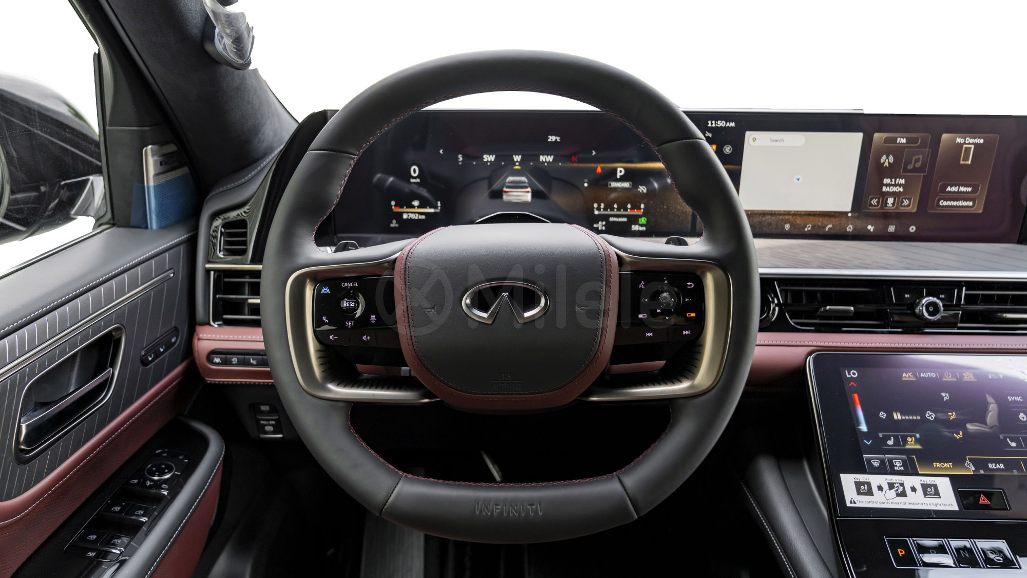 
(LHD) INFINITI QX80 AUTOGRAPH 3.5P AT 4X4 P.WINDOW MY2026 – BLACK RED full									