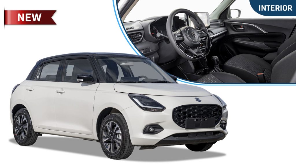 (LHD) SUZUKI SWIFT GLX 1.2P AT MY2026 – BluishBlackPearlRoofArcticWhiteBody
