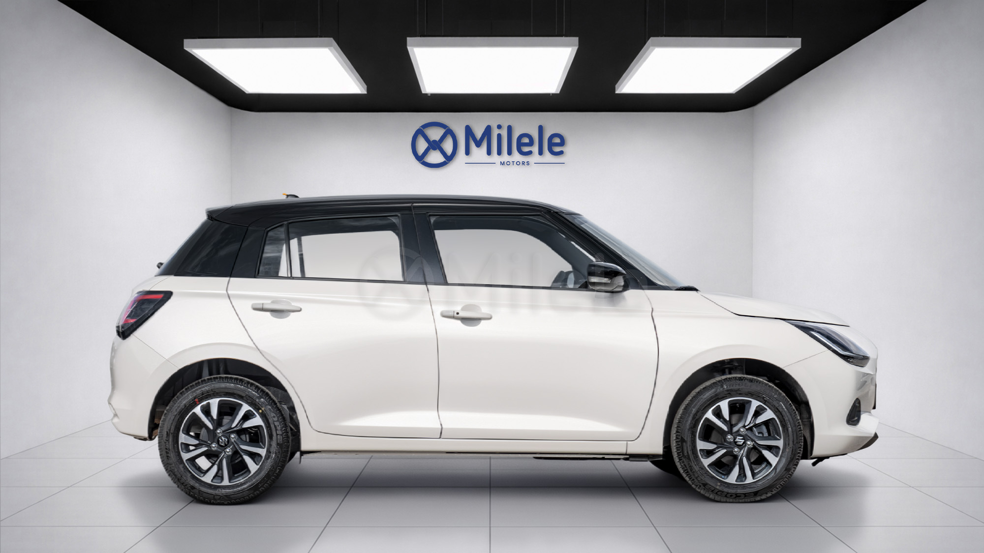 
								(LHD) SUZUKI SWIFT GLX 1.2P AT MY2026 – BluishBlackPearlRoofArcticWhiteBody full									