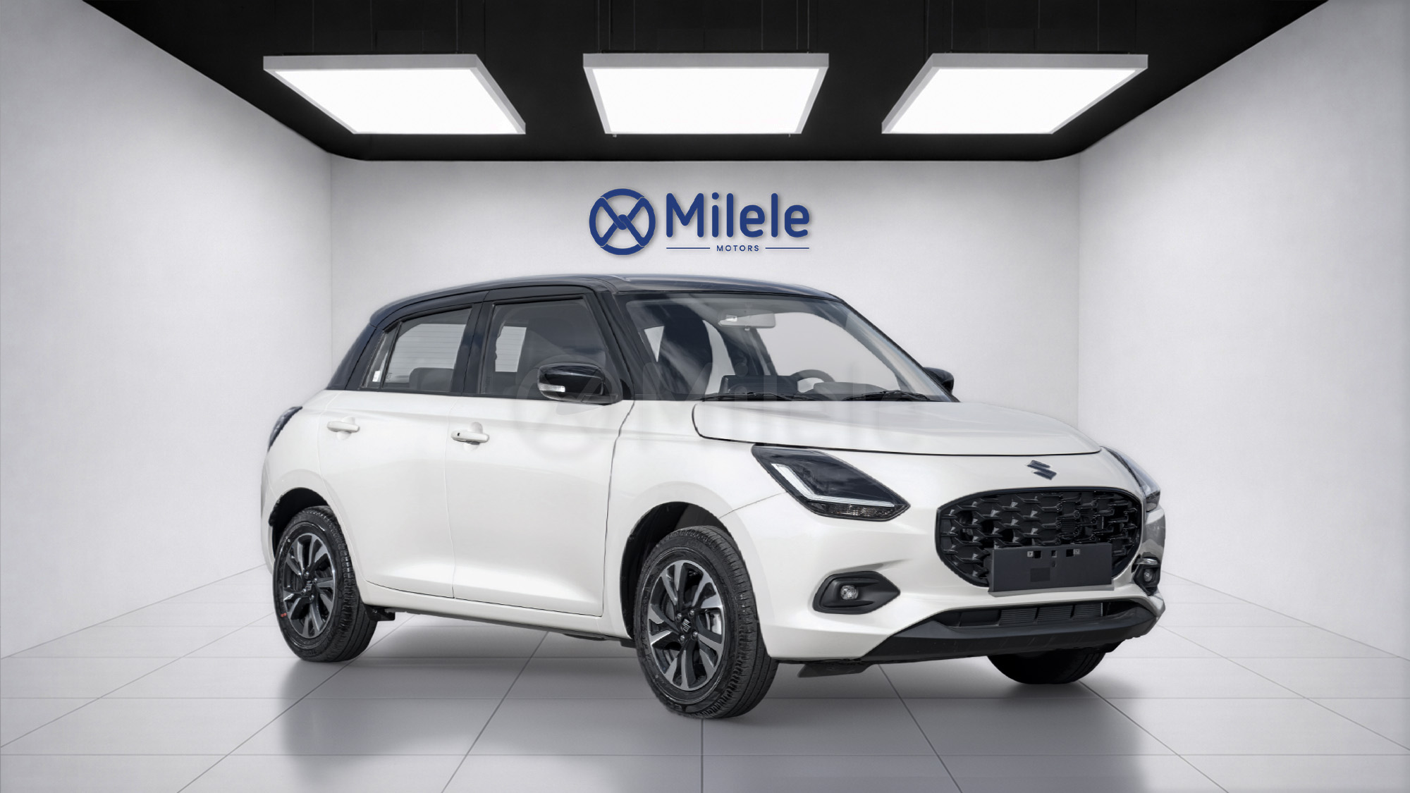 
								(LHD) SUZUKI SWIFT GLX 1.2P AT MY2026 – BluishBlackPearlRoofArcticWhiteBody full									