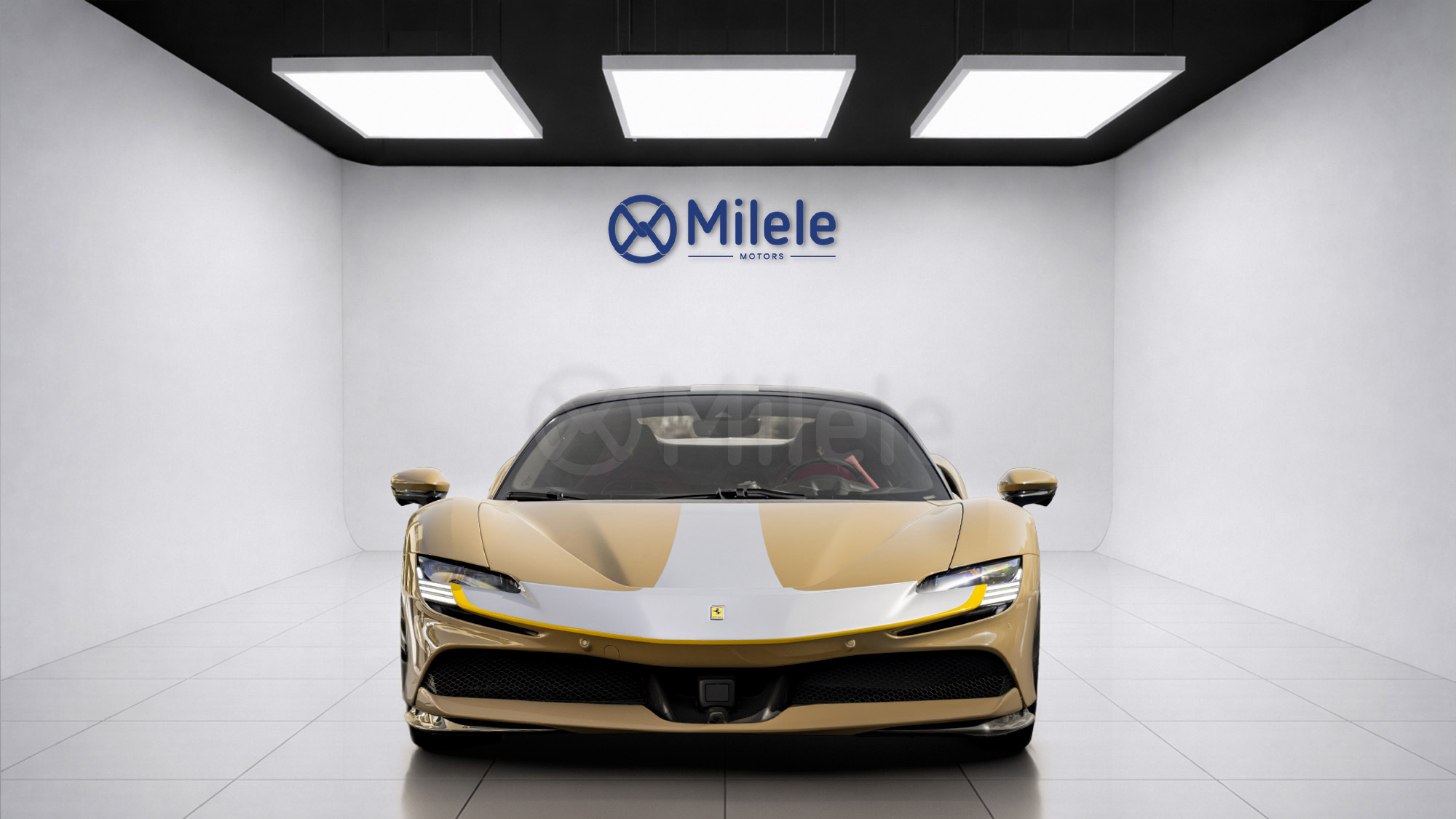 
(LHD) FERRARI SF90 SPIDER ASSETO FIORANO 4.0P AT MY2023 – BEIGE full									