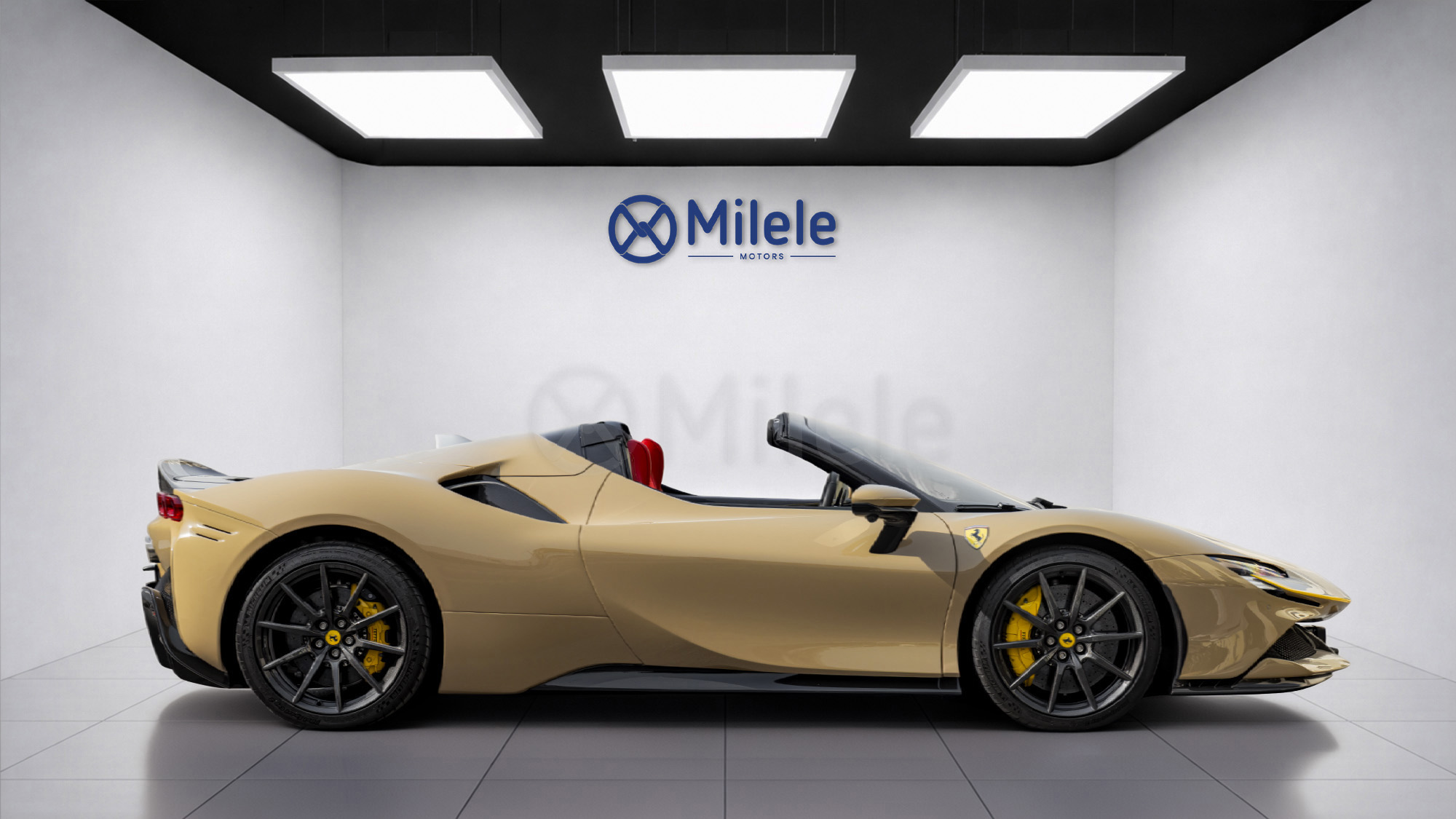 
(LHD) FERRARI SF90 SPIDER ASSETO FIORANO 4.0P AT MY2023 – BEIGE full									