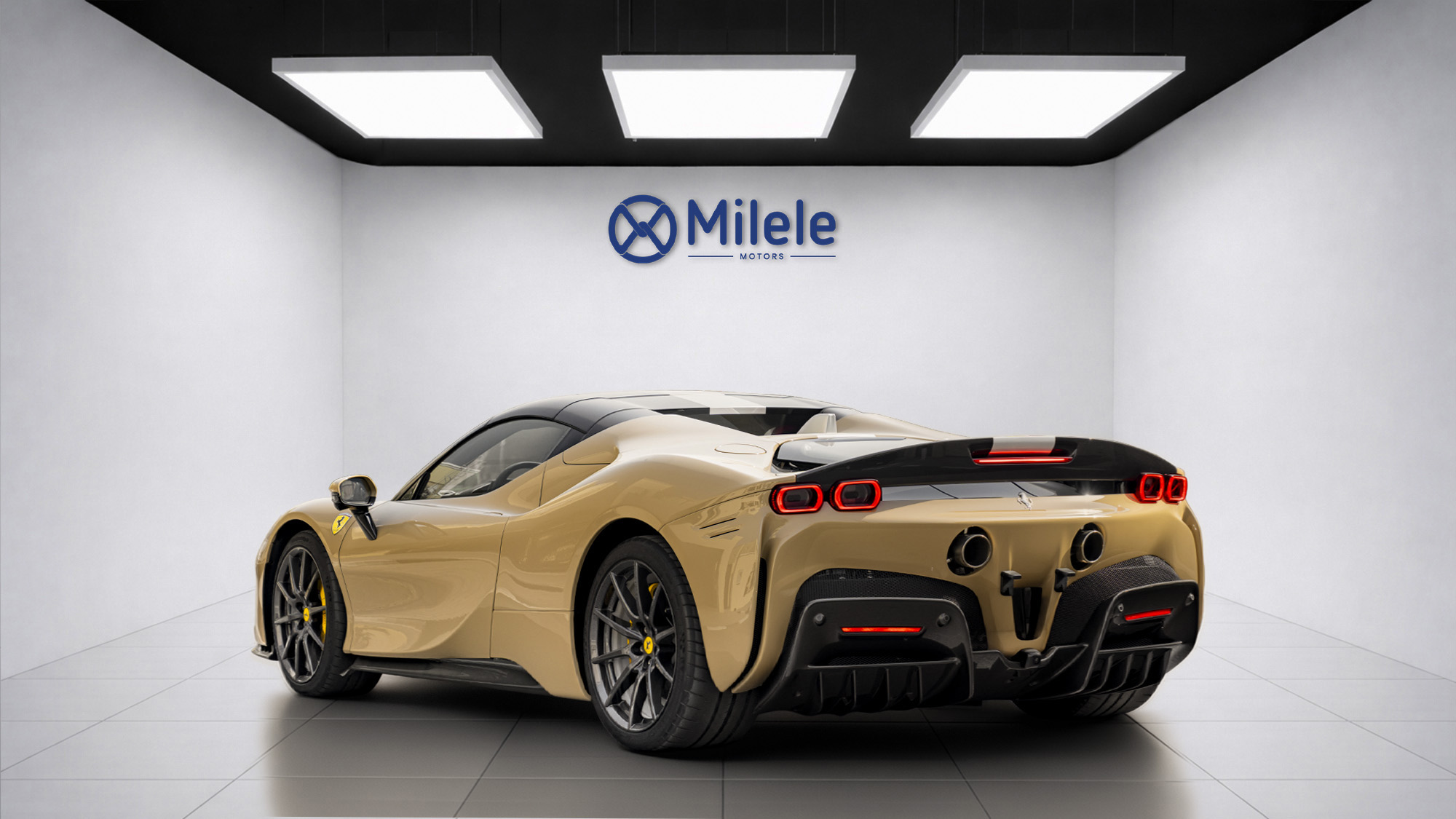 
(LHD) FERRARI SF90 SPIDER ASSETO FIORANO 4.0P AT MY2023 – BEIGE full									