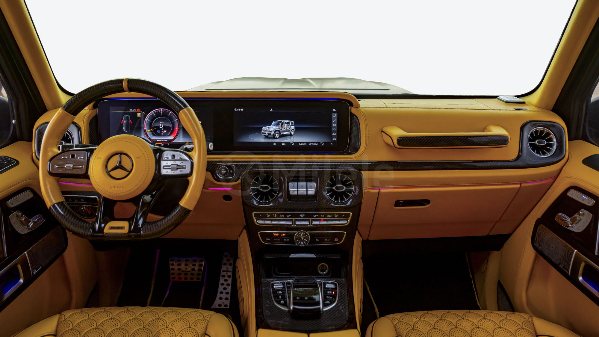 
(LHD) MERCEDES-BENZ G63 BRABUS 800 4.0P AT MY2019 – BEIGE full									