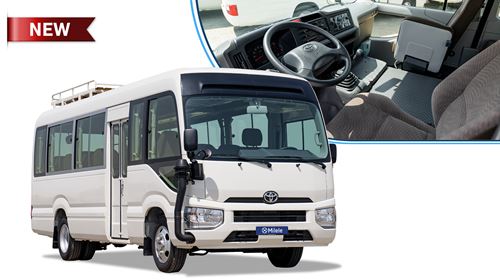 (LHD) TOYOTA COASTER 4.2D MT 30 SEATER MY2025 – WHITE