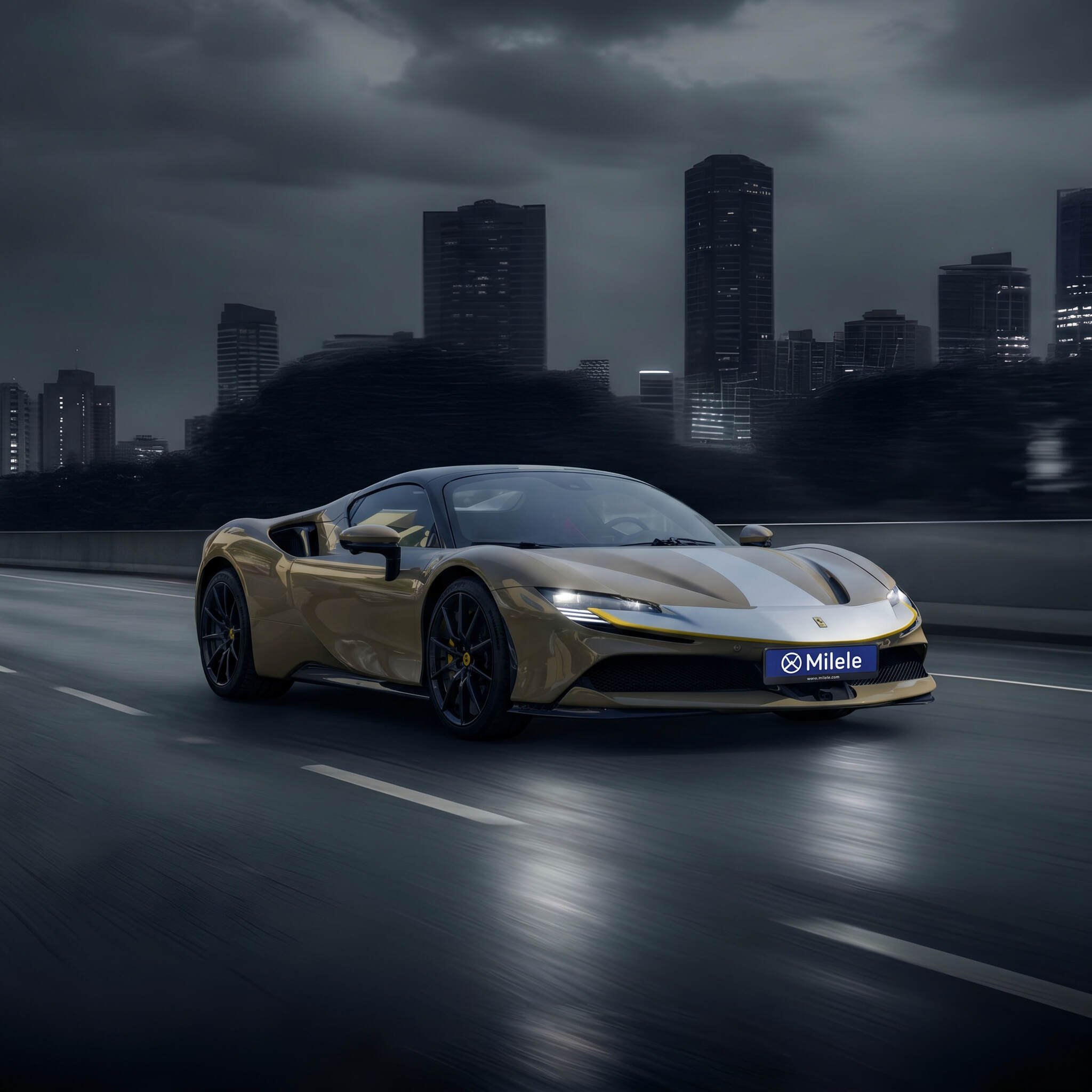 (LHD) FERRARI SF90 SPIDER ASSETO FIORANO 4.0P AT MY2023 – SAND BEIGE