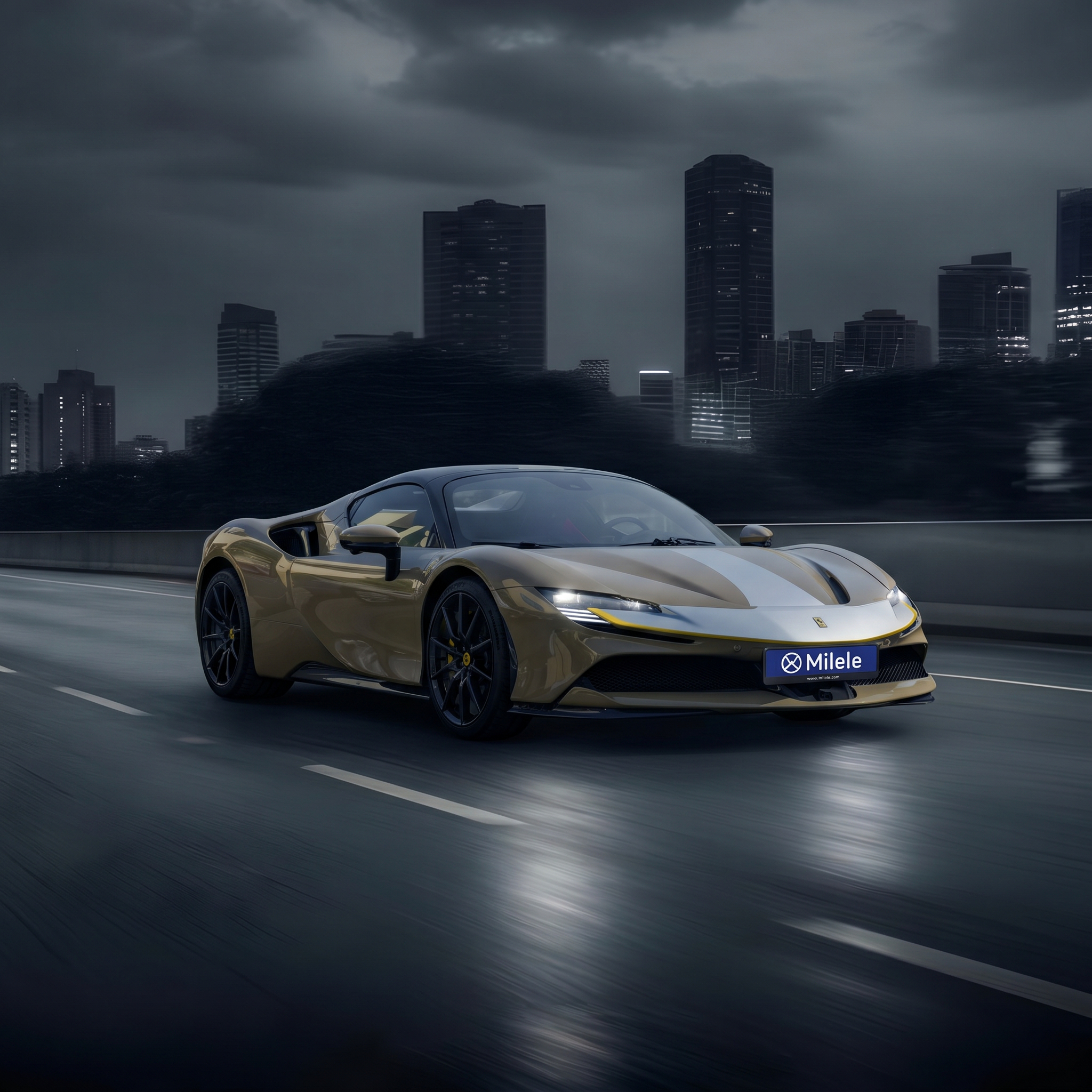 (LHD) FERRARI SF90 SPIDER ASSETO FIORANO 4.0P AT MY2023 – SAND BEIGE
