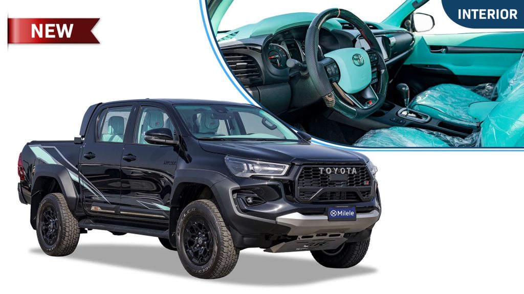 (LHD) TOYOTA HILUX DC GR SPORT CUSTOM INTERIOR 2.8D AT 4X4 MY2025 – BLACK