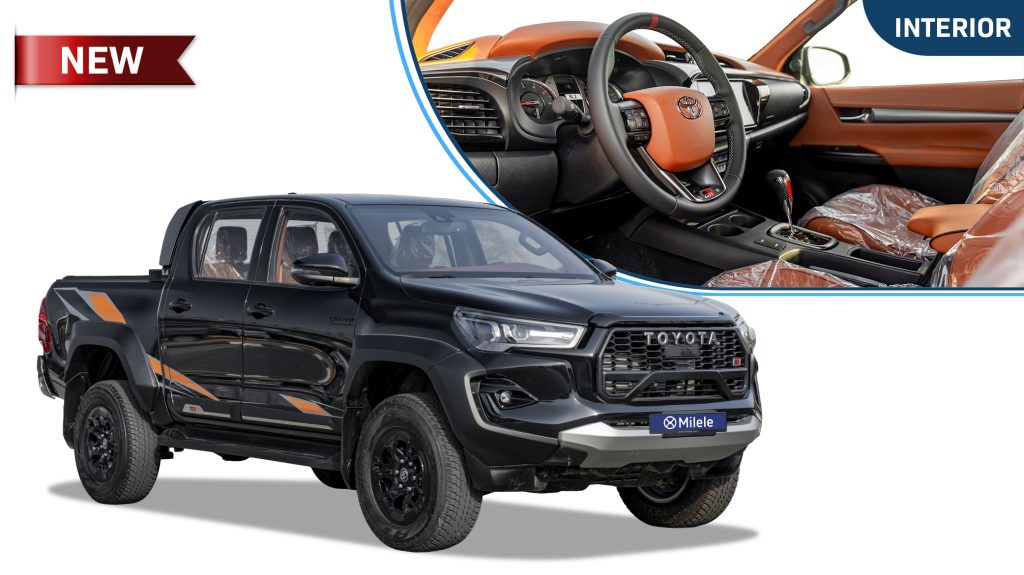 (LHD) TOYOTA HILUX DC GR SPORT CUSTOM INTERIOR 2.8D AT 4X4 MY2025 – BLACK